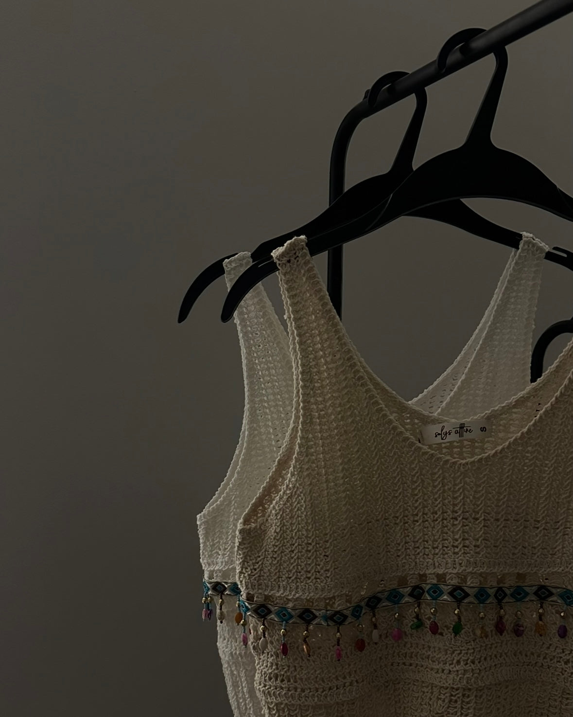Boho Beaded Crochet Crop
