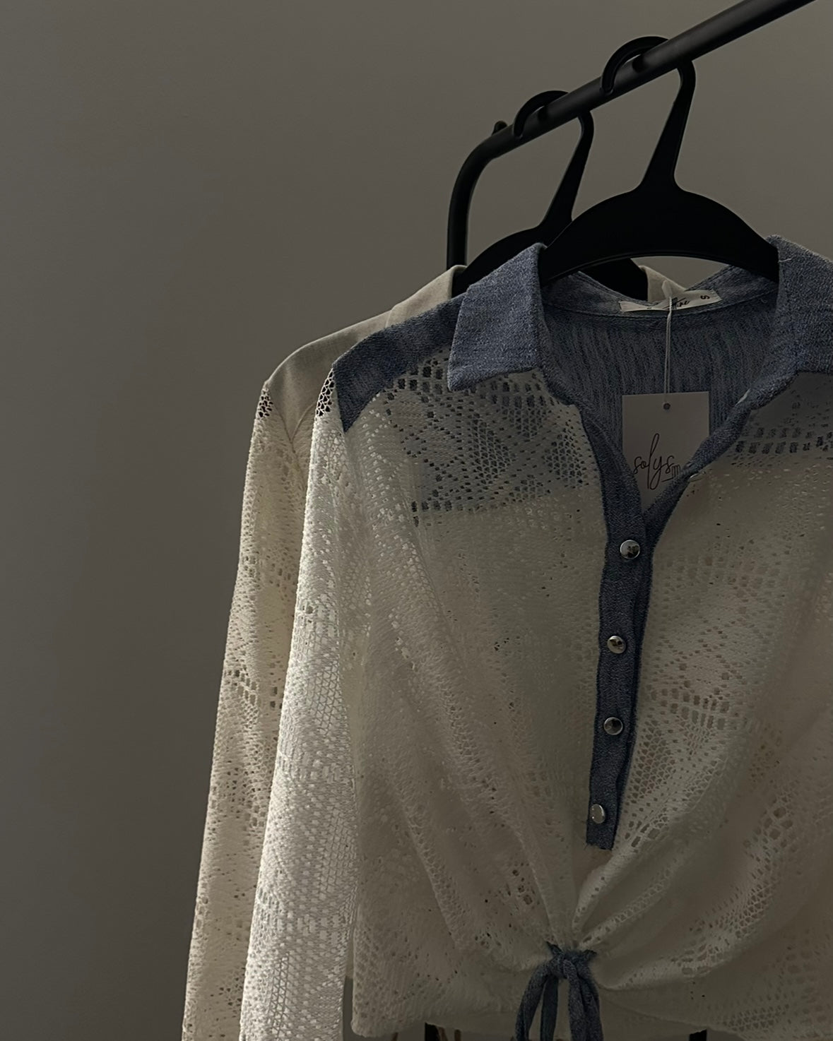 Boho Denim Tie Shirt