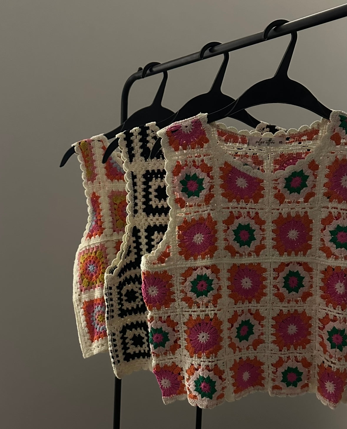 Multicolor Crochet Sleeveless Top