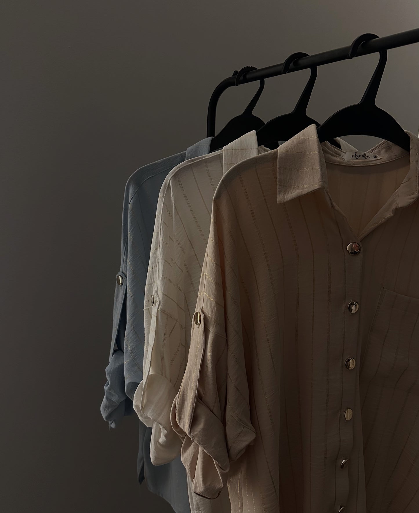 Casual Stripes Button-Up
