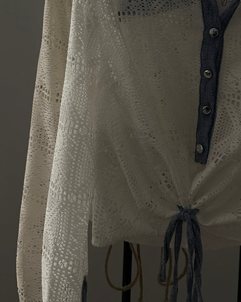 Boho Denim Tie Shirt