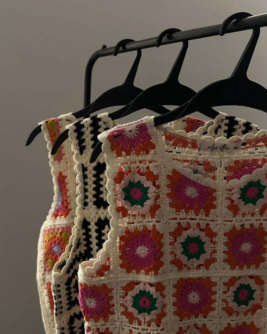 Multicolor Crochet Sleeveless Top