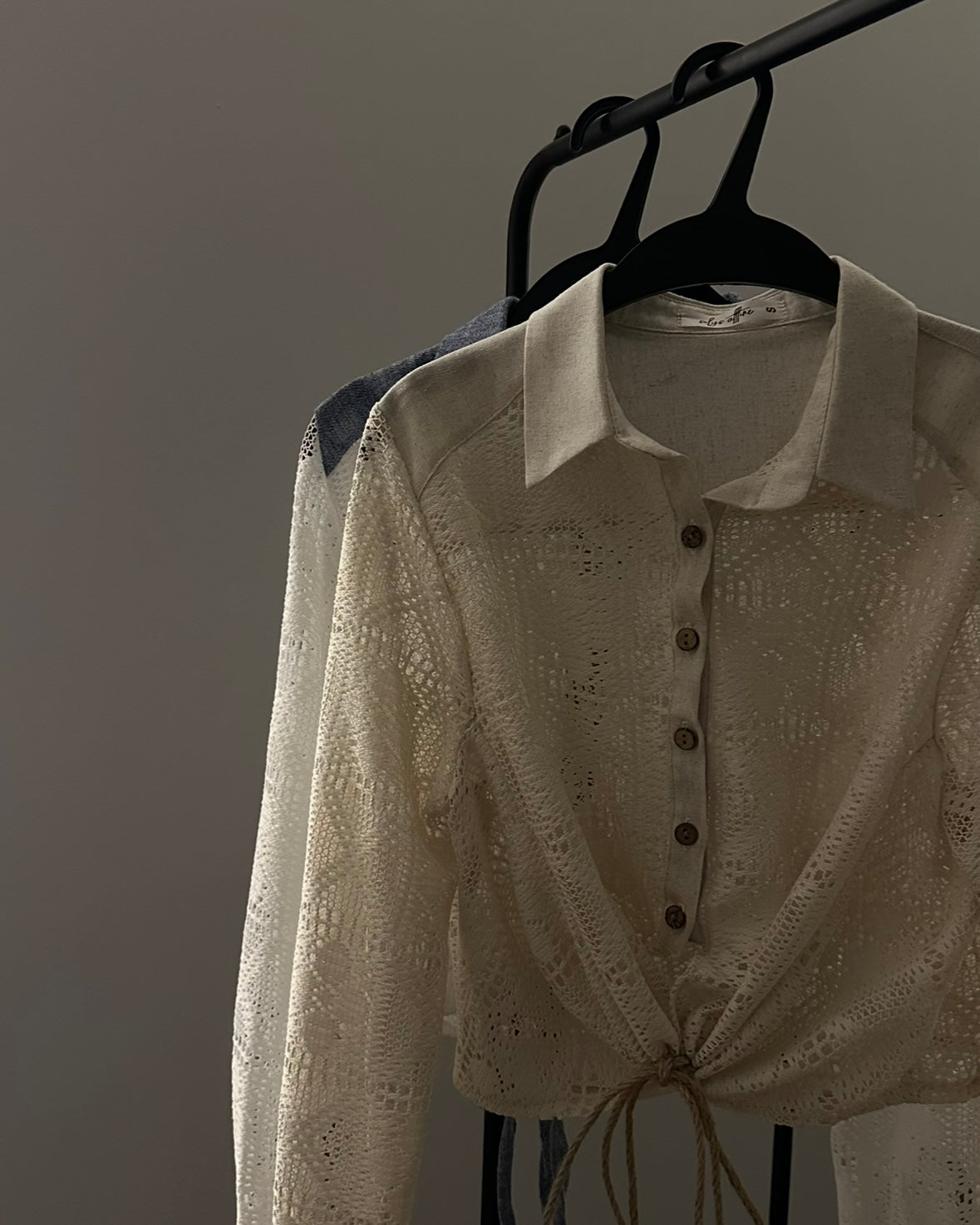 Boho Linen Tie Shirt
