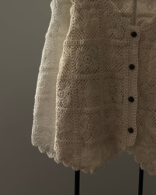 Crochet Button-Up Vest